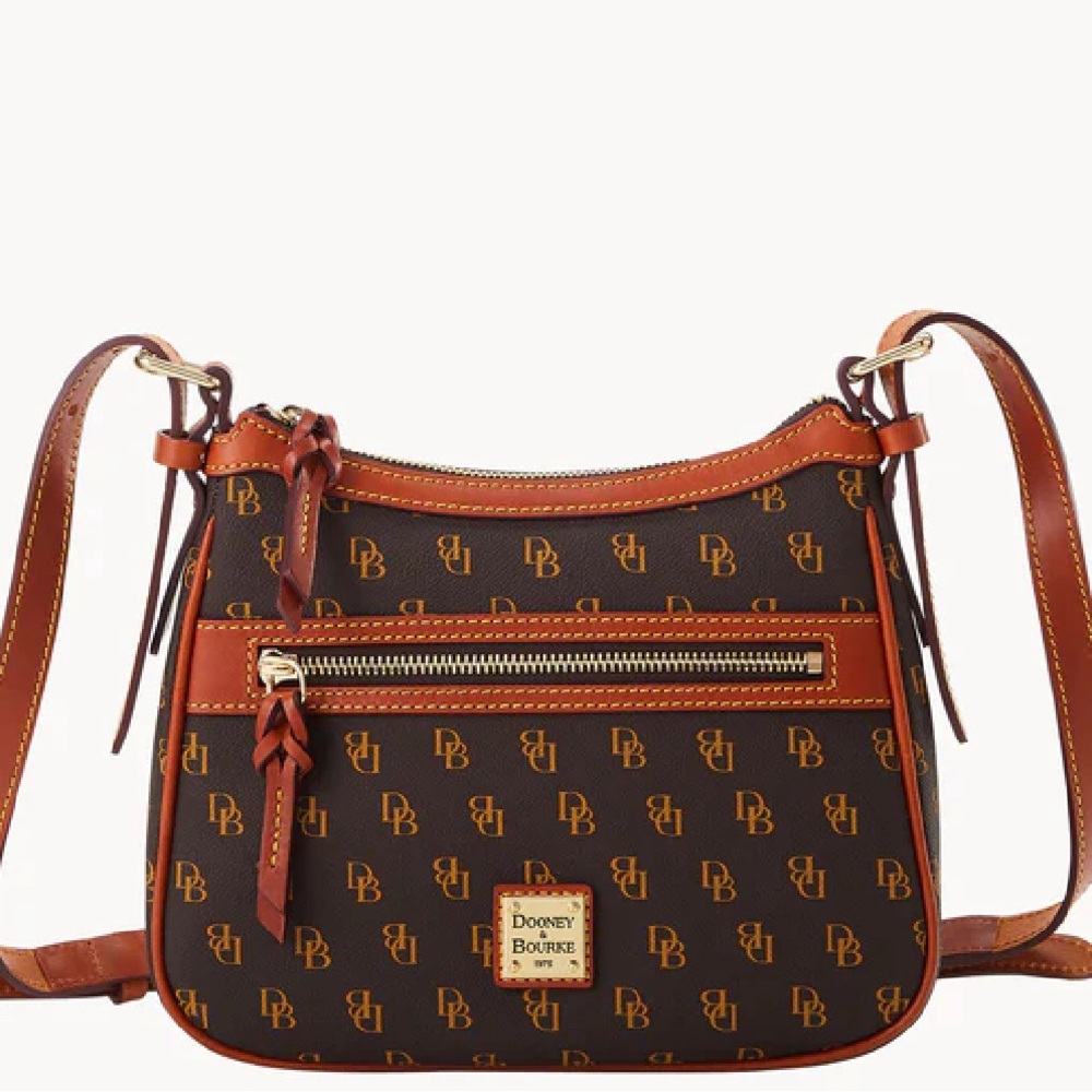 Dooney & Bourke Monogram Brown Crossbody Bag
